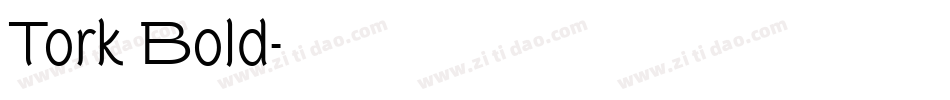 Tork Bold字体转换